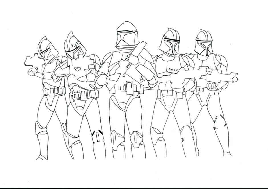 940x662 Star Wars Clone Trooper Coloring Pages Amusing Clone Wars Coloring