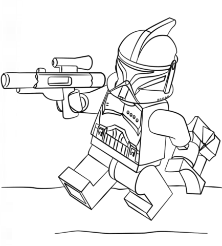 434x480 Lego Clone Wars Coloring Pages Lego Star Wars Clone Wars Coloring