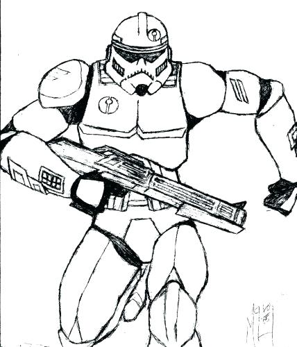 428x500 Clone Trooper Coloring Pages Medium Size Of Clone Trooper Coloring