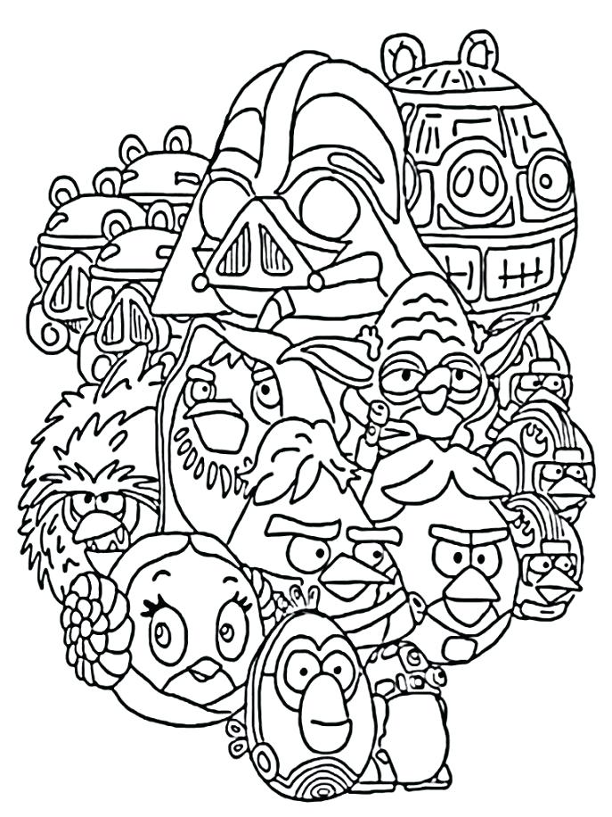 687x916 Birds Star Wars Coloring Pages Printable Picture Ideas Angry Games