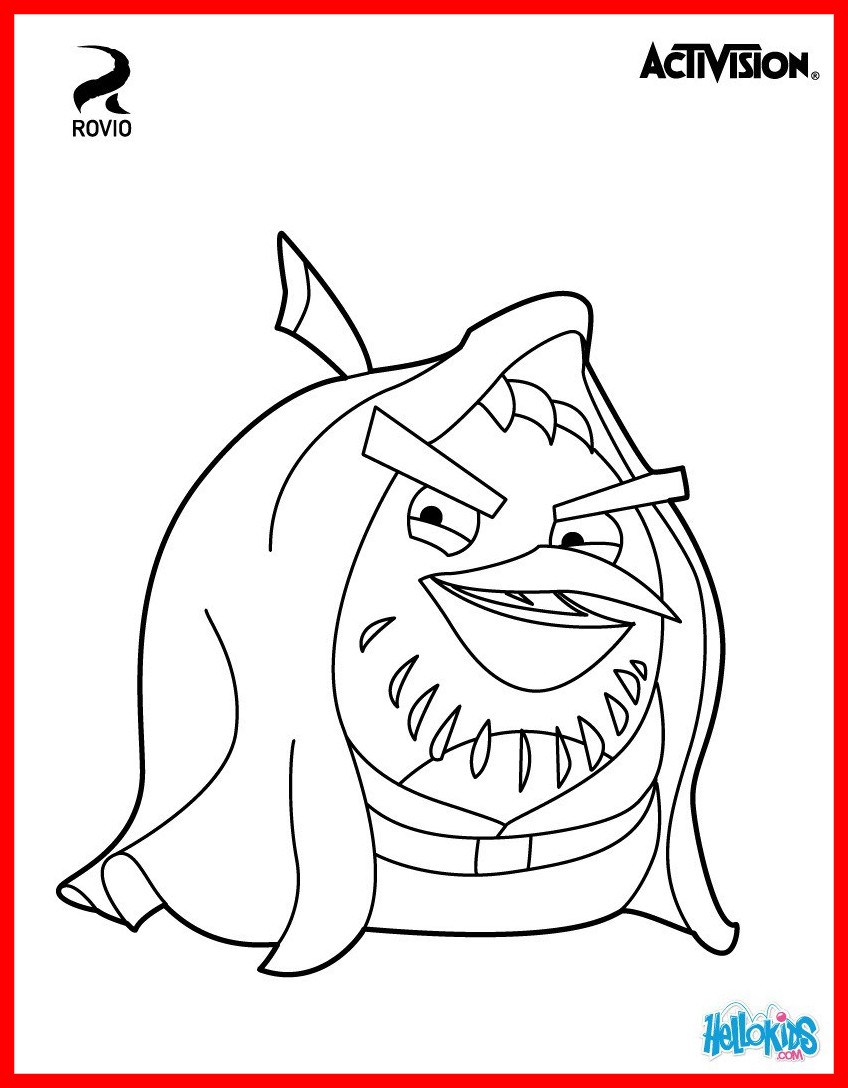 848x1088 Appealing Angry Birds Star Wars Coloring Pages Online Printables