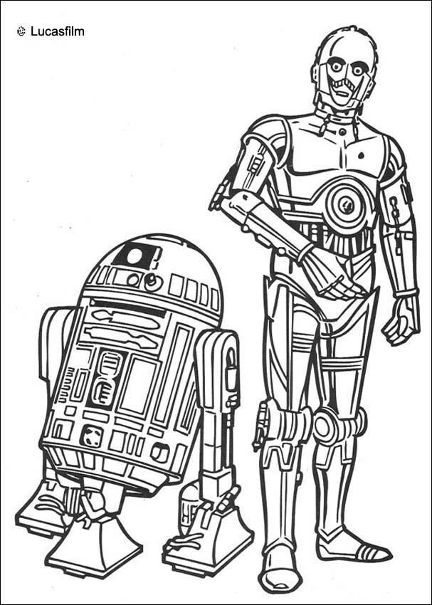 607x850 And C Coloring Page More Star Wars And Droid Coloring