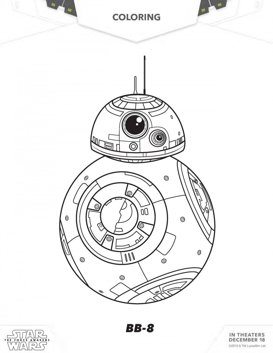 900x1165 Star Wars The Force Awakens Coloring And Activity Sheets