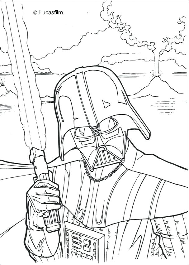 607x850 Darth Vader Coloring Pages