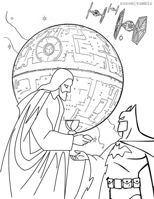 500x646 Star Wars Coloring Pages Death The Best Book Ever Page Jesus