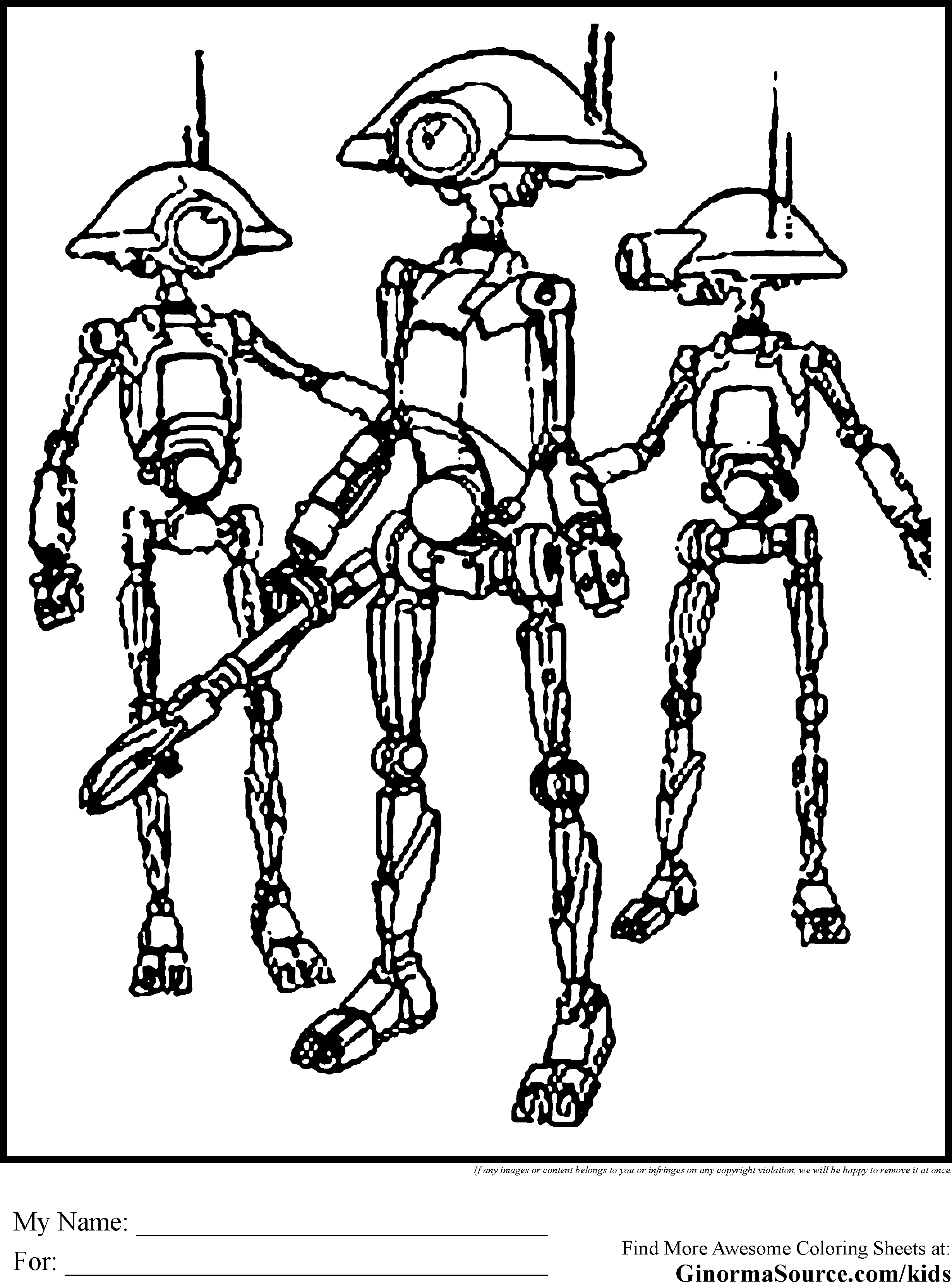 2459x3310 Star Wars Droid Coloring Page