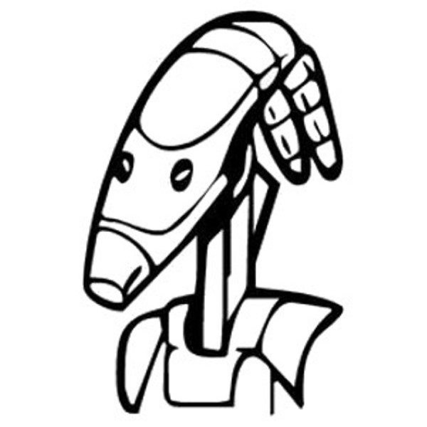 600x600 Battle Droid Head Star Wars Coloring Pages