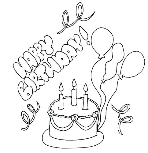 484x500 Coloring Pages For Birthday Cards Coloring Page Birthday Card