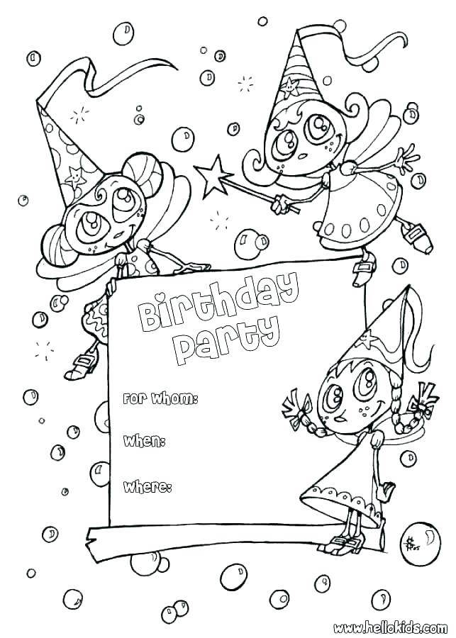 643x900 Coloring Pages Of Birthday Cards Free Printable Happy Birthday