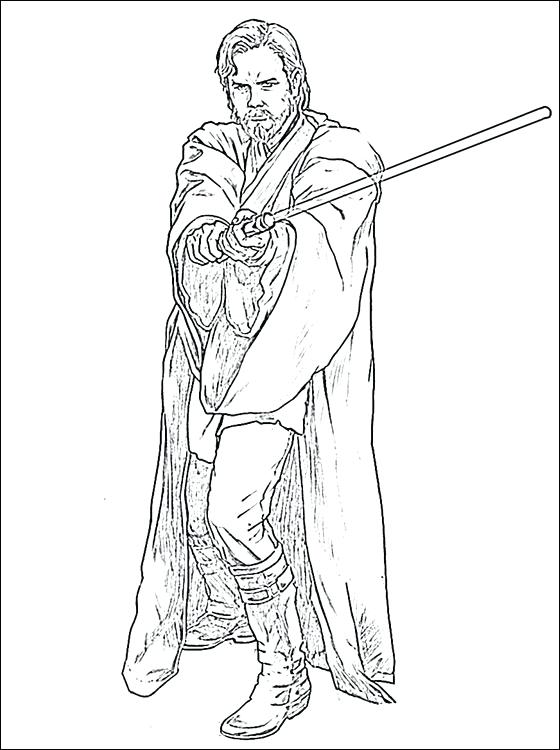 560x750 Jedi Coloring Pages Star Wars Obi Wan Coloring Page Return