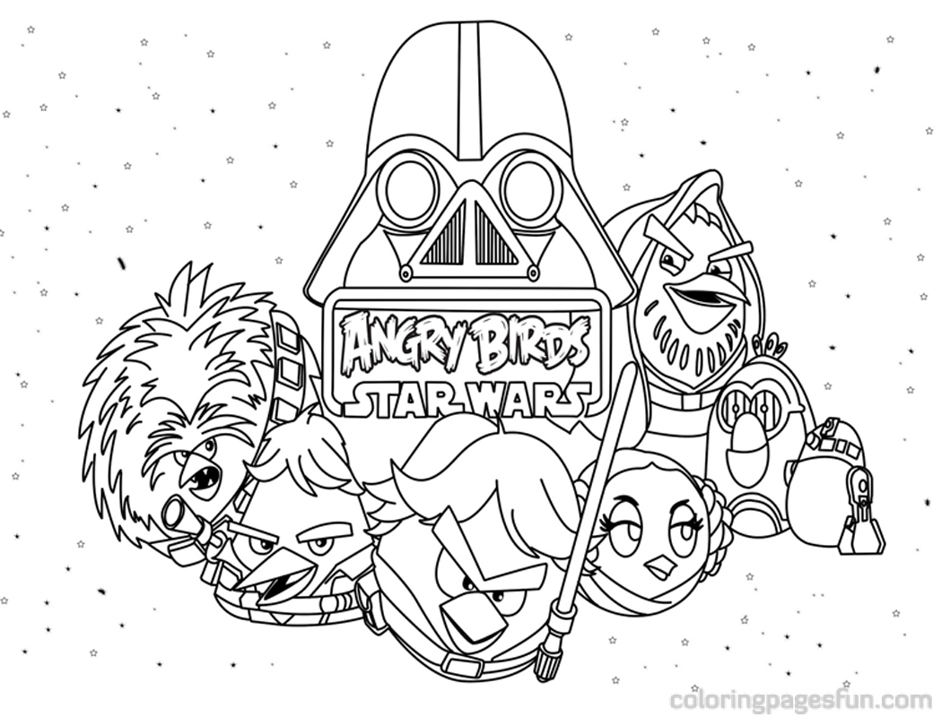 1050x800 Angry Birds Star Wars Coloring Pages Awesome Angry Birds Star Wars