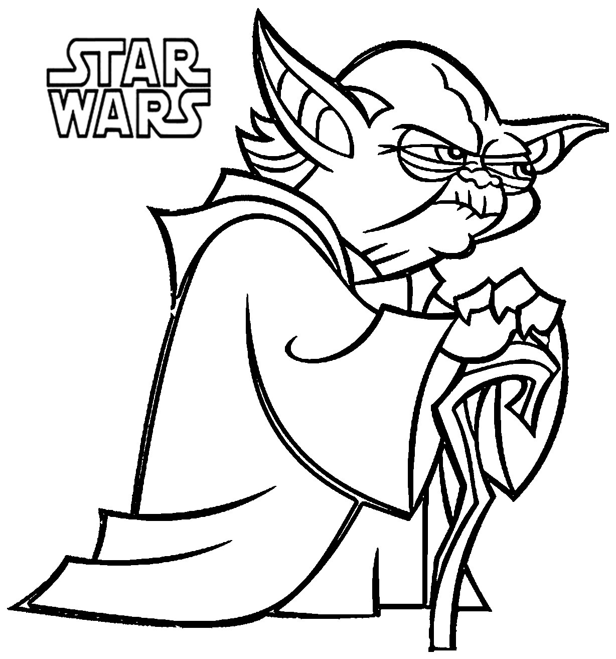 1228x1313 Awesome Star Wars Cartoon Coloring Pages Design Printable