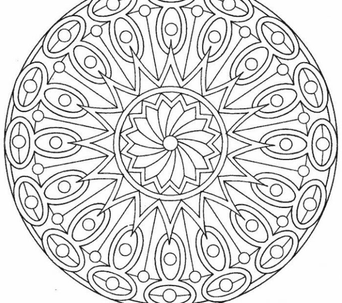 678x600 Free Printable Mandalas To Color For Adults Free Coloring Page