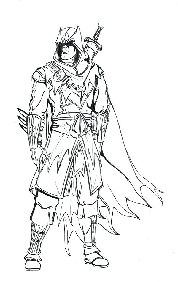 600x949 Coloriage Assassins Creed Padme