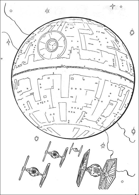 567x794 Death Star Coloring Pages