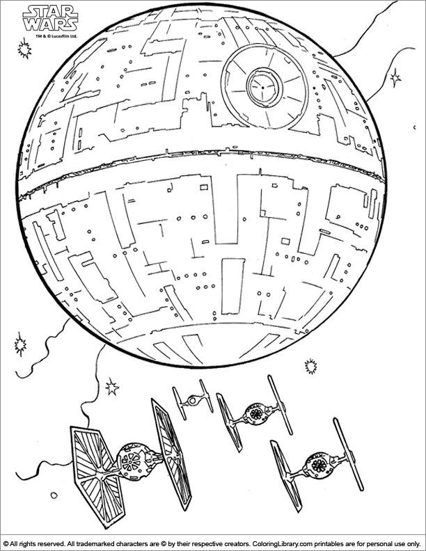 612x792 Star Wars Coloring Picture