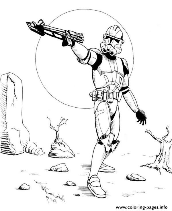 600x737 Star Wars Stormtrooper Coloring Pages Printable