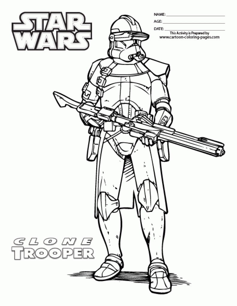 791x1024 Edge Commander Cody Coloring Page
