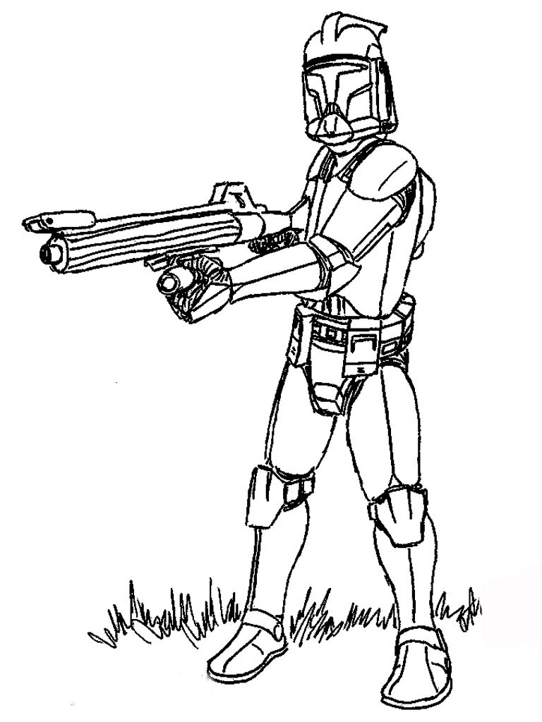 768x1024 Star Wars Clone Trooper Coloring Pages Educational Coloring Pages