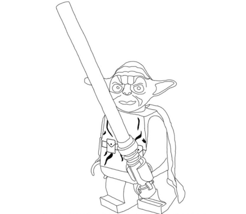 832x723 Star Wars Yoda Coloring Pages
