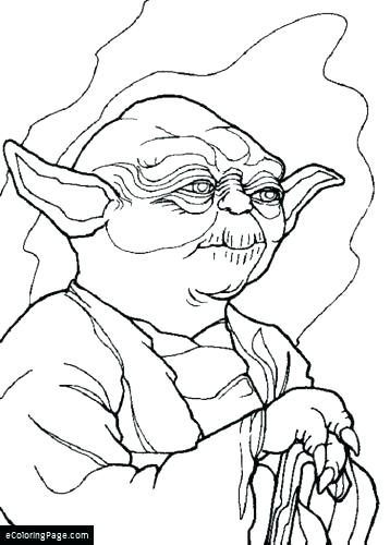 358x500 Yoda Coloring Pages Star Wars Battle Droids Master Yoda Coloring