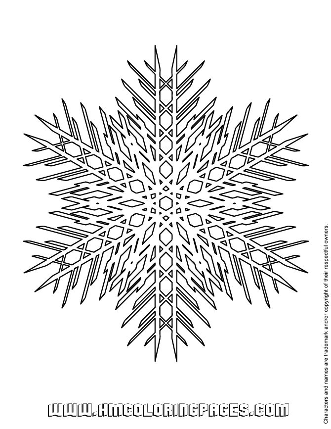 670x867 Best Icolor Snowflakes Images On Coloring Books