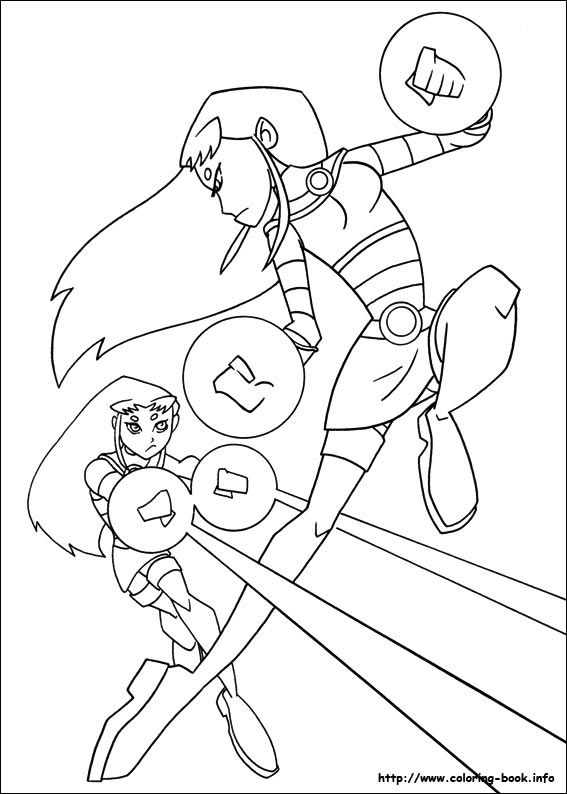 567x794 Teen Titans Coloring Picture Teen Titans