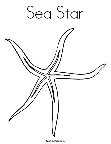 468x605 Sea Star Coloring Page Skinny Starfish Coloring Page Sea Star