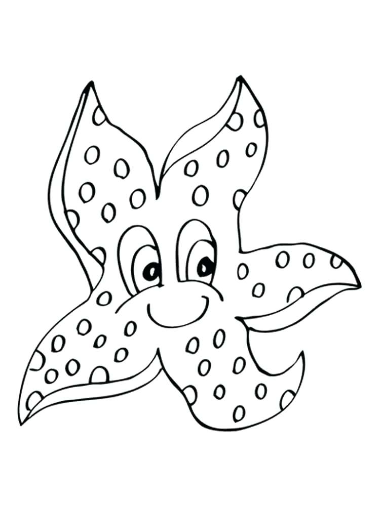 750x1000 Star Fish Coloring Page Starfish Coloring Pages Starfish Coloring