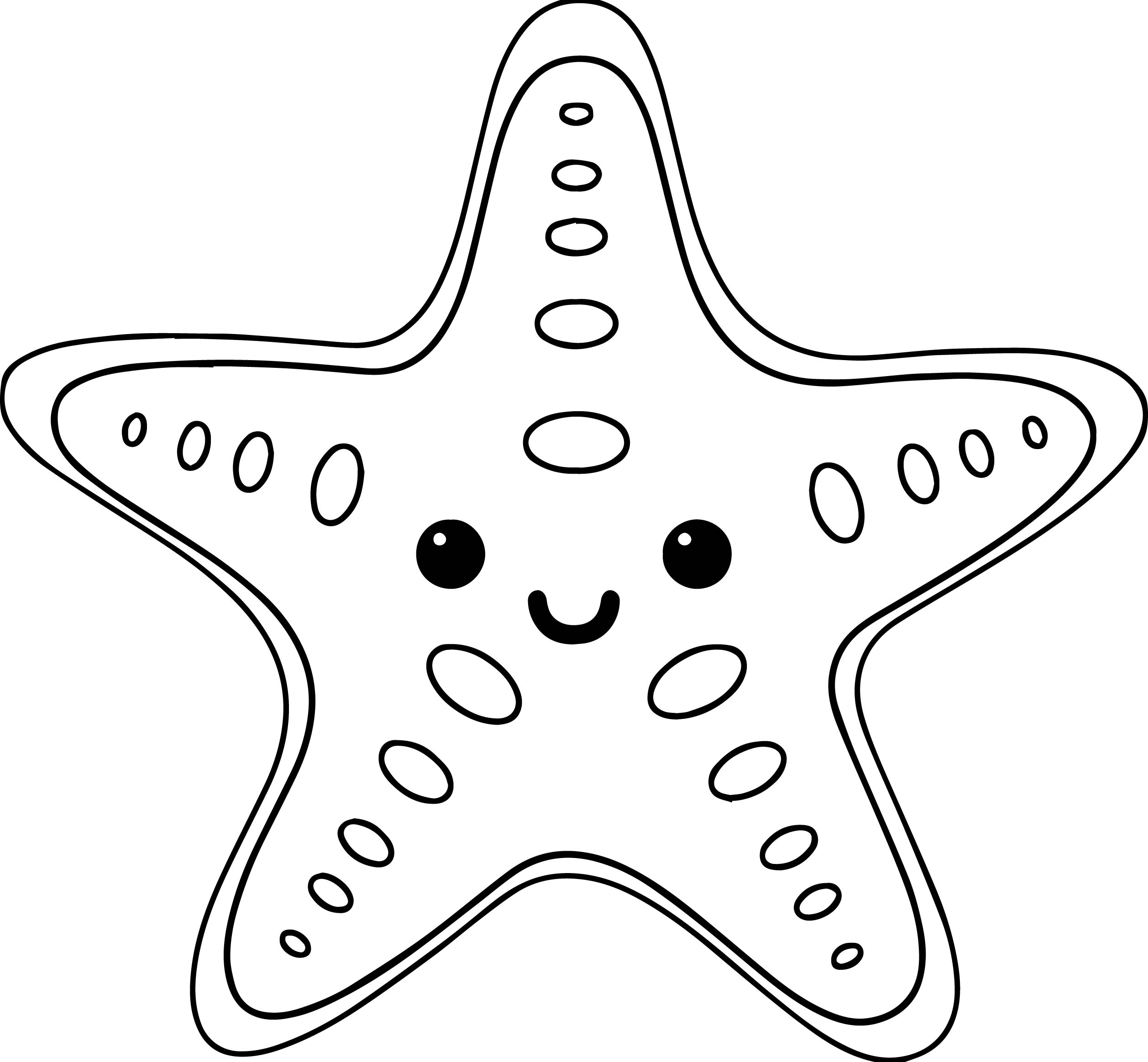 2515x2327 Starfish Coloring Pages