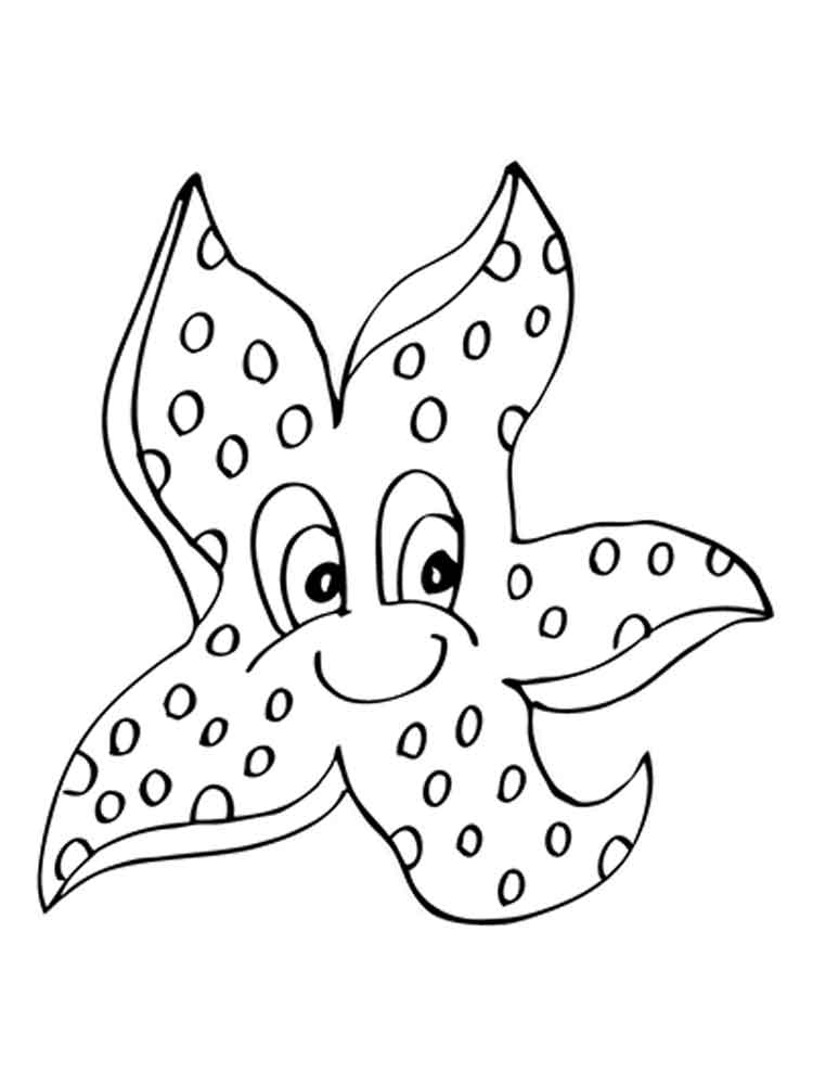 750x1000 Starfish Coloring Pages To Download And Print For Free