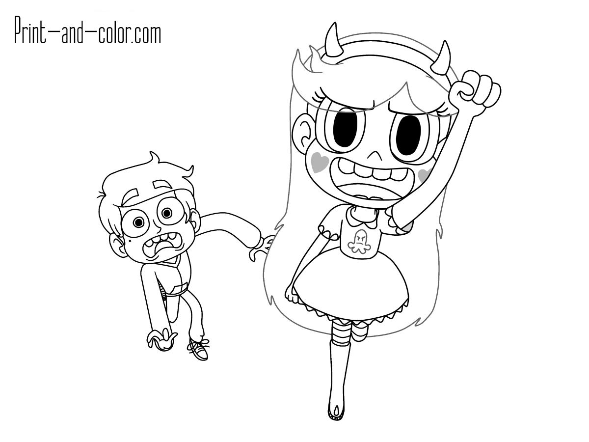 1200x900 Star Vs The Forces Of Evil Coloring Pages Print