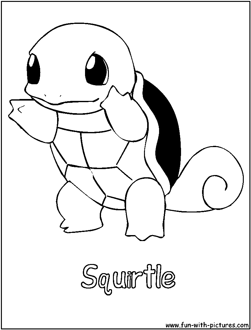800x1050 Squirtle Coloring Page