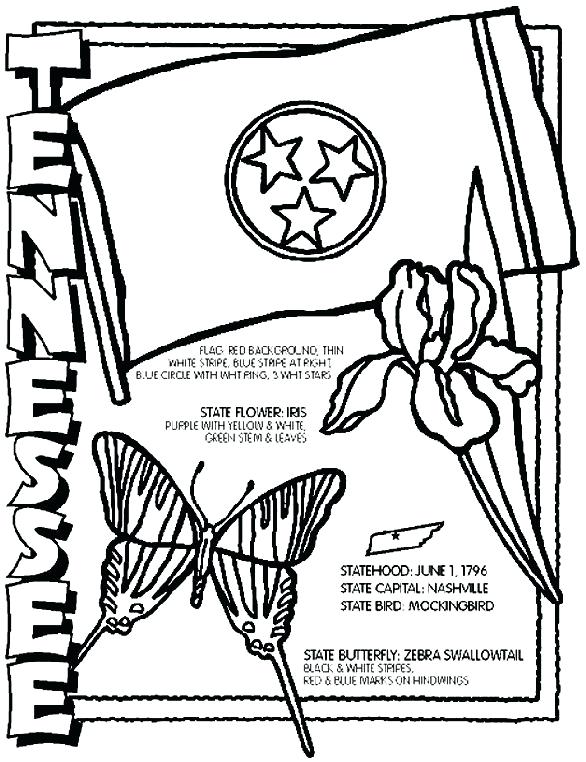 586x762 Vermont State Flag Coloring Page