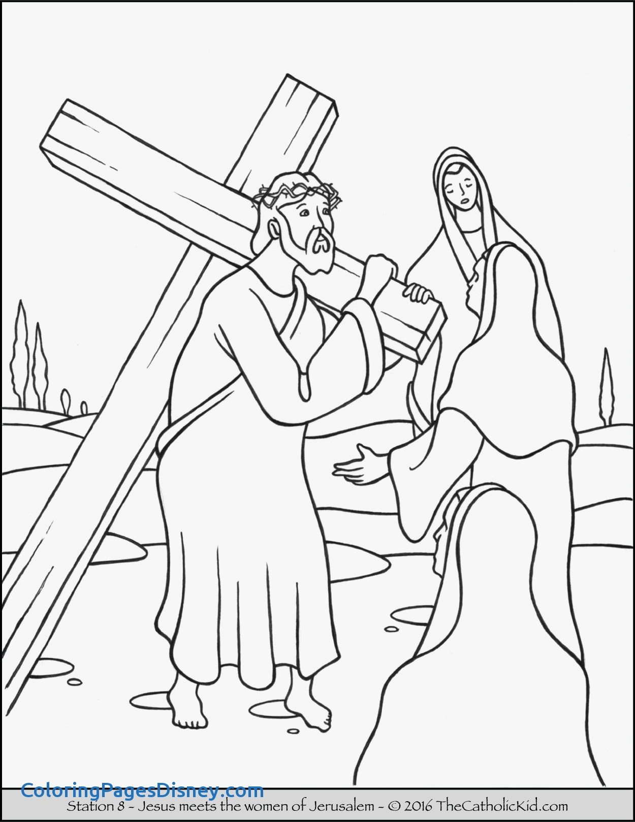 1250x1618 New Jesus Stations Of The Cross Coloring Pages