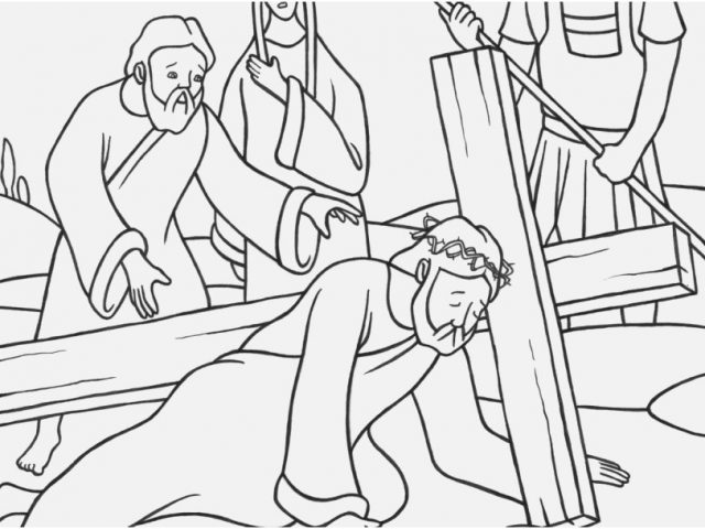 640x480 Coloring Page Cross Shoot Stations Of Cross Coloring Pages