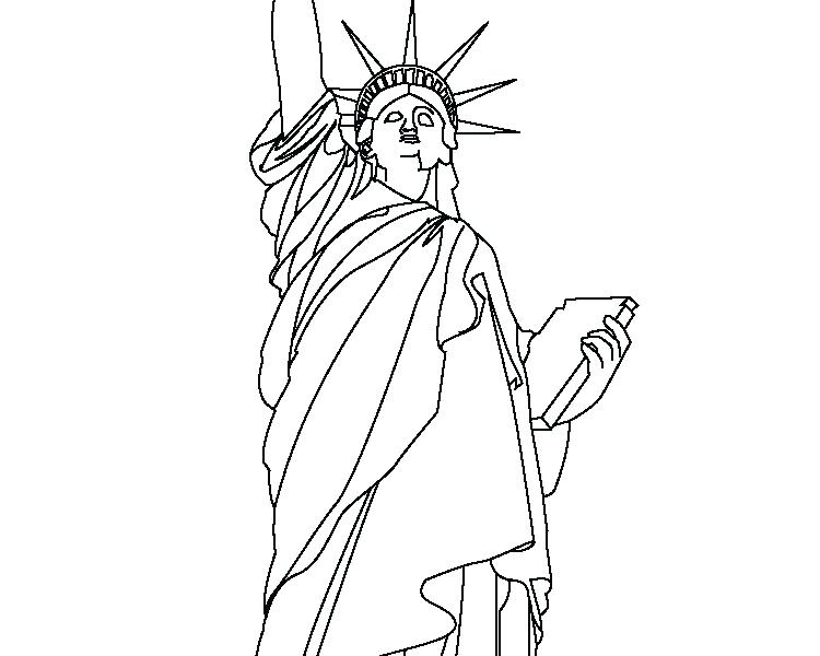 750x600 Statue Of Liberty Coloring Pages Download Statue Of Liberty