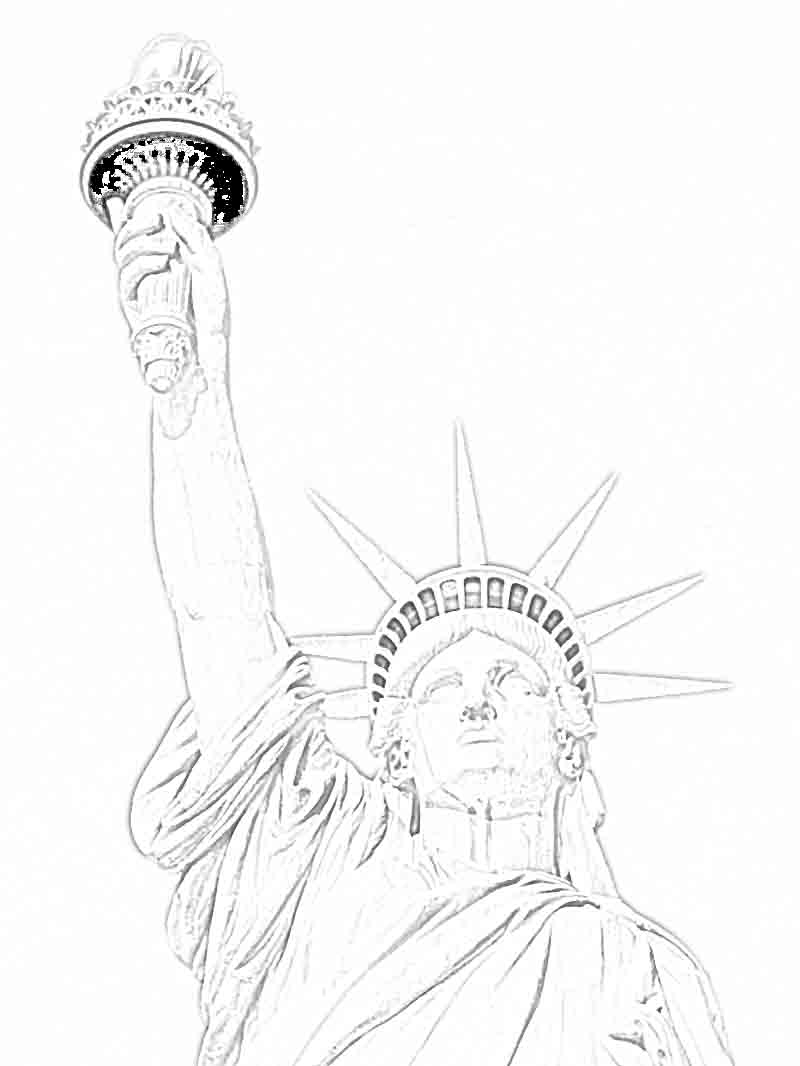 800x1066 Statue Of Liberty Coloring Page Selection Free Coloring Pages