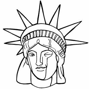 300x300 Statue Of Liberty Coloring Page