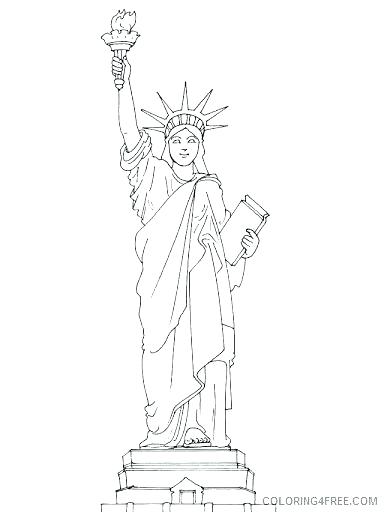 384x512 Statue Of Liberty Coloring Pages Statue Of Liberty In Island