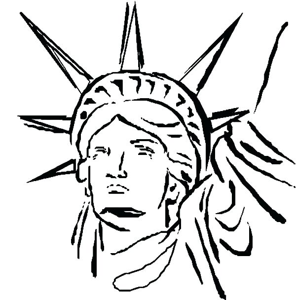 600x608 Statue Of Liberty Coloring Pages Statue Of Liberty Of Coloring