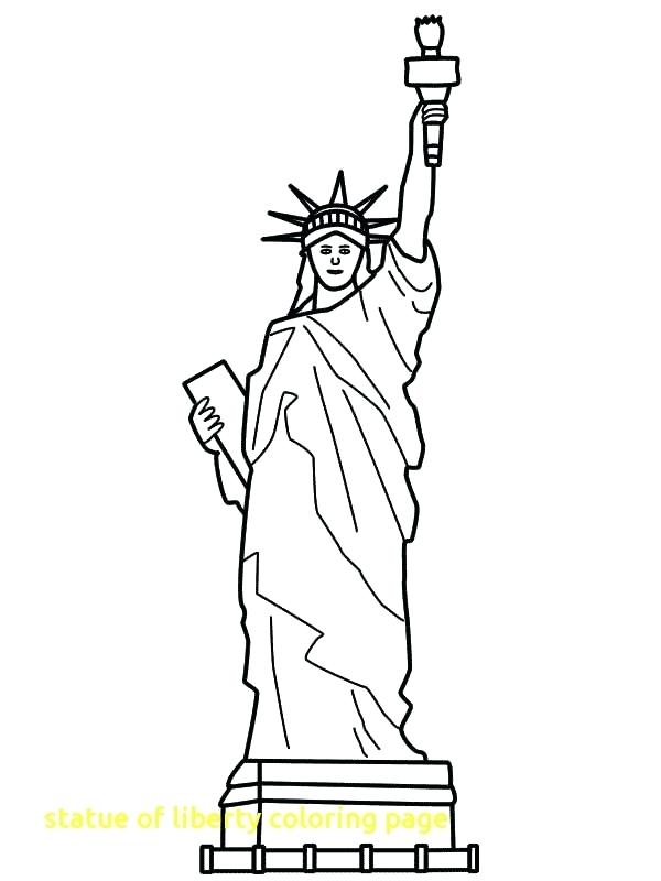 600x800 Coloring Pages Of The Statue Of Liberty