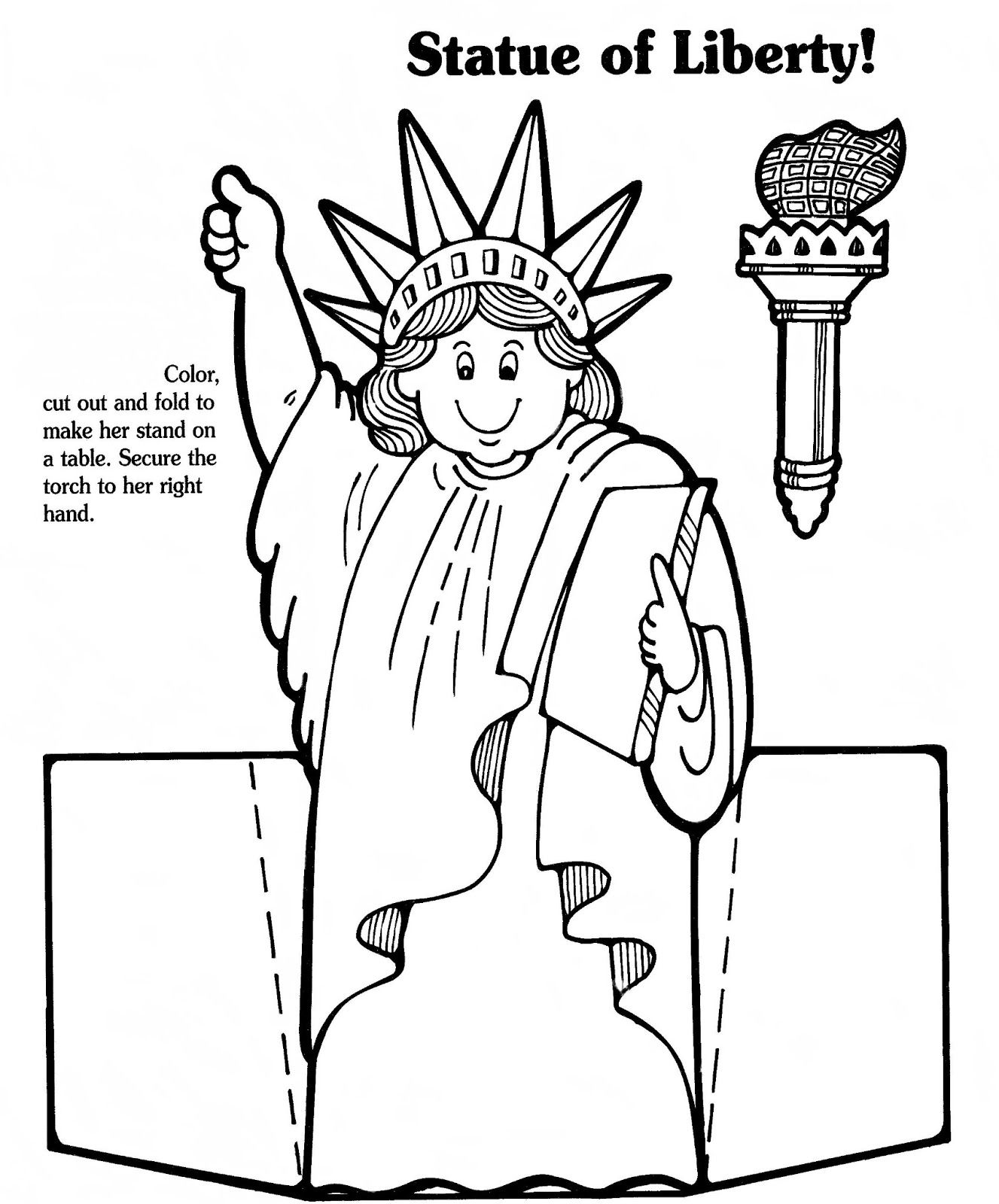 1327x1600 Lady Liberty Paper Doll