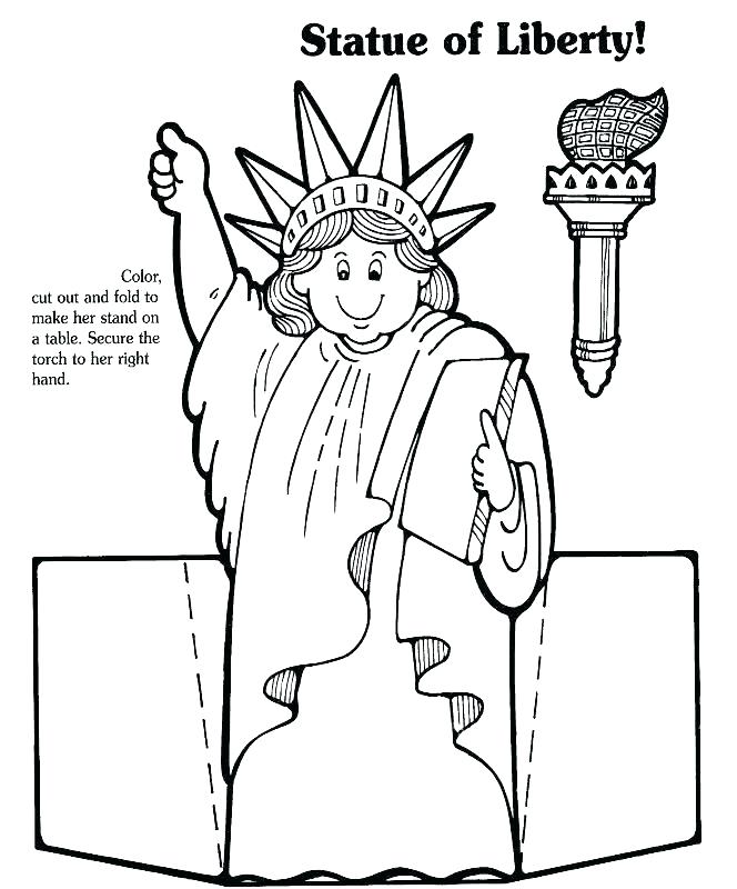 664x800 Statue Liberty Coloring Pages Coloring Pages The Statue