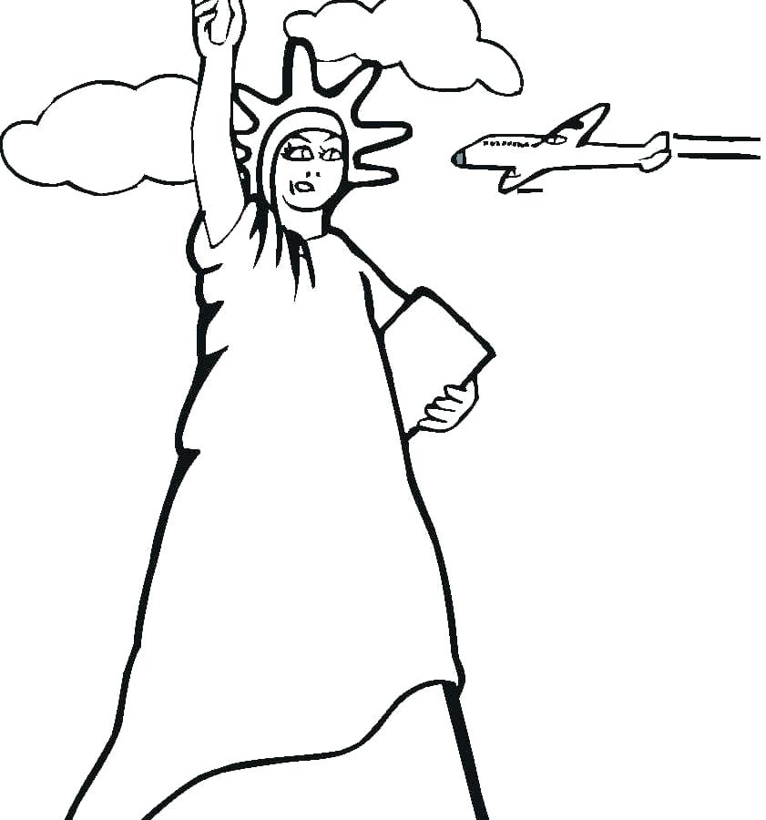841x900 Statue Of Liberty Coloring Pages Statue Of Liberty Coloring Page