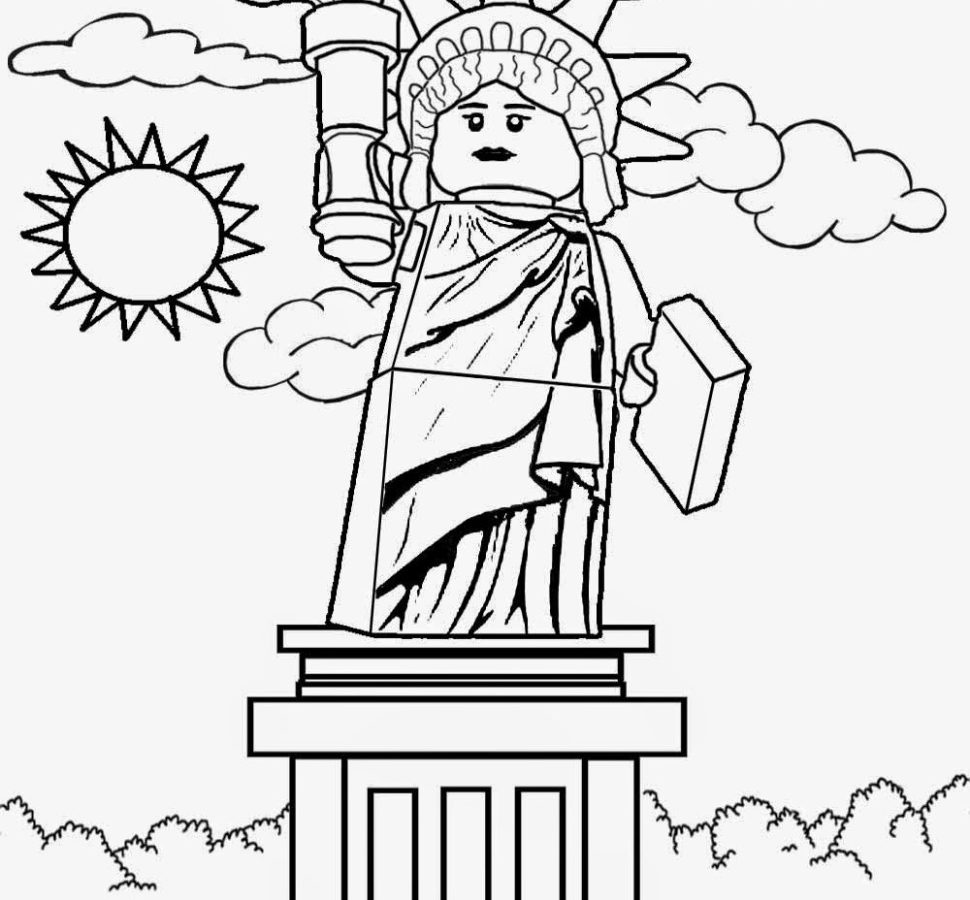 970x900 Stunning Design Statue Of Liberty Coloring Page Free Pages