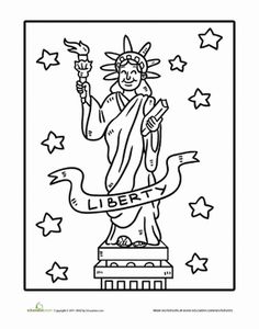 236x300 The Statue Of Liberty Coloring Pages For Kids Adventures