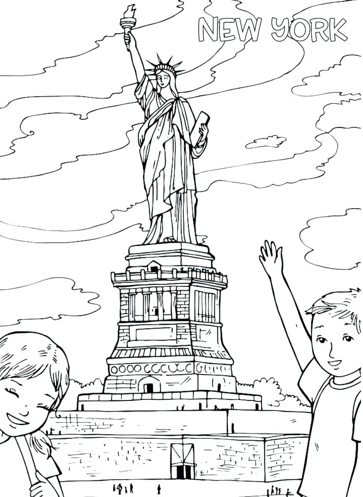 748x1024 Statue Of Liberty Coloring Pages Awesome Statue Of Liberty