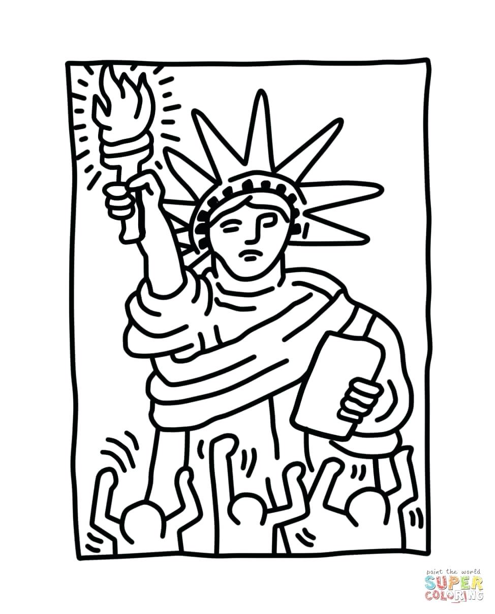 974x1207 Coloring Pages Statue Liberty Coloring Page Easy Statue