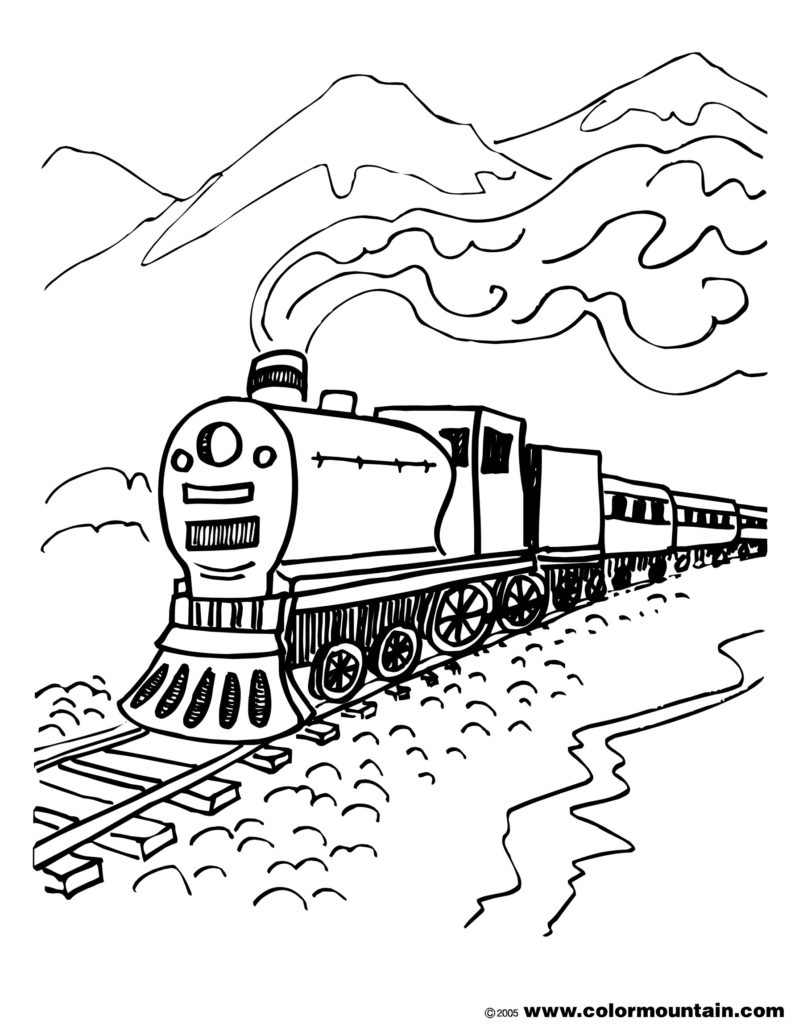 803x1024 Steam Engine Train Coloring Page Create A Printout Or Activity